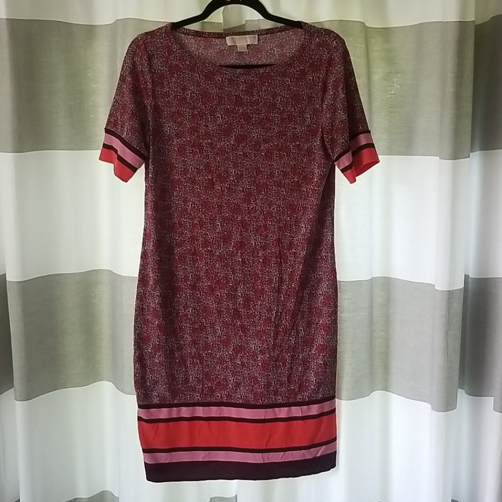 Michael Kors coral shift dress